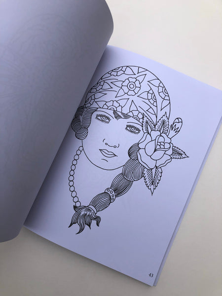 American Traditional Tattooing Coloring Book by Danny G and Ryan Cooper Thompson